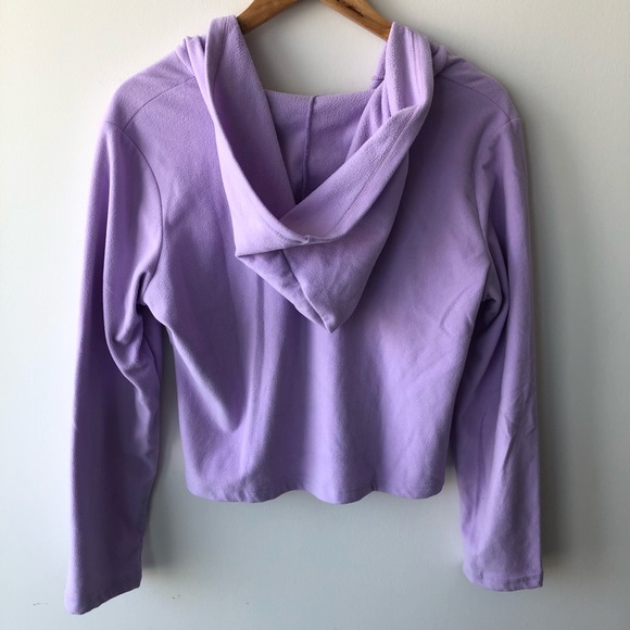 Suzy Sheir Purple “Angel” Zip Up Sweater - Picture 2 of 4
